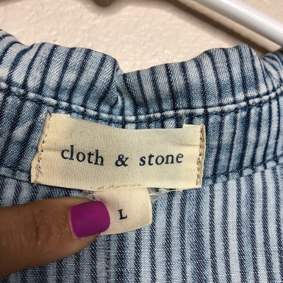 Cloth & stone button down top - Picture 4 of 6